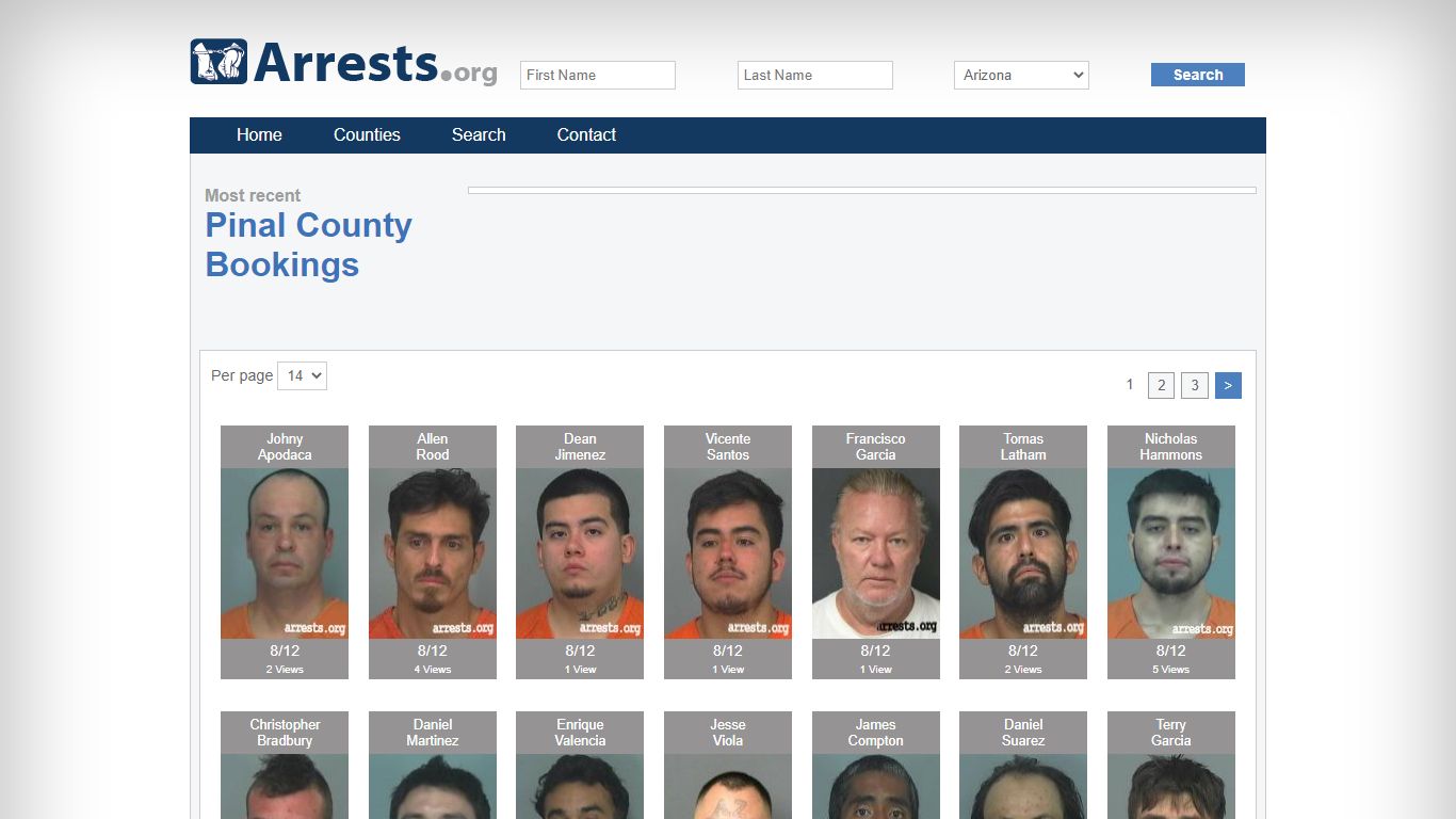 Pinal County Arrests and Inmate Search